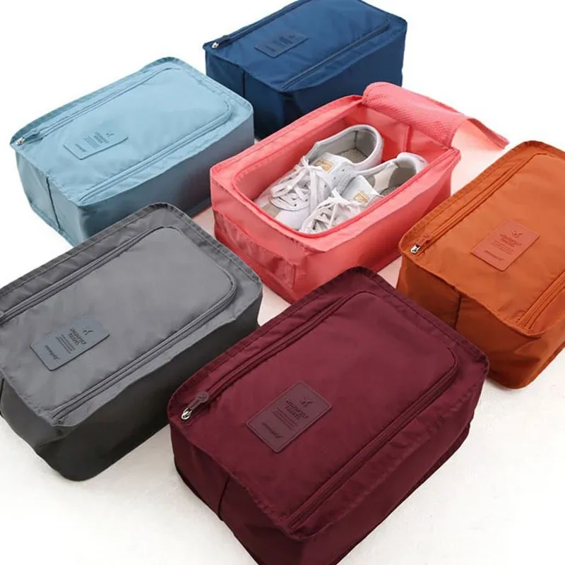 Sac à chaussures de voyage portable, pliable et étanche, multifonction et haute capacité 5