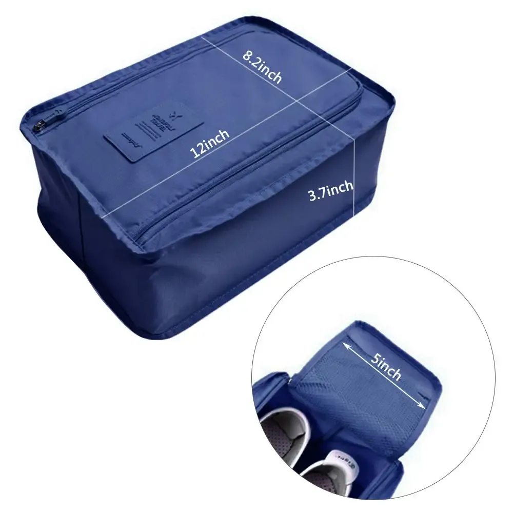 Sac à chaussures de voyage portable, pliable et étanche, multifonction et haute capacité 6
