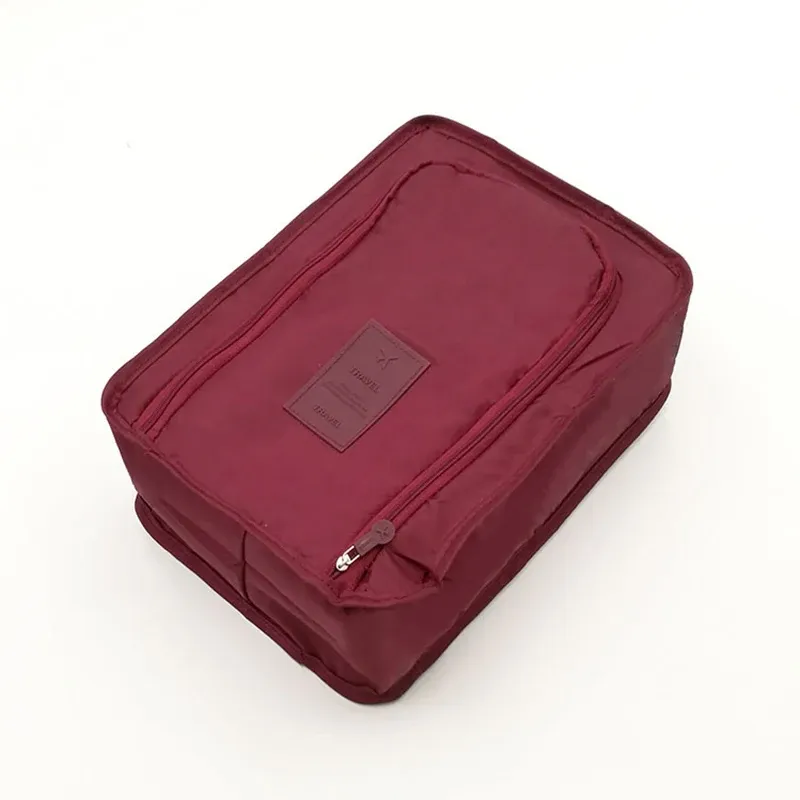 Sac à chaussures de voyage portable, pliable et étanche, multifonction et haute capacité 7