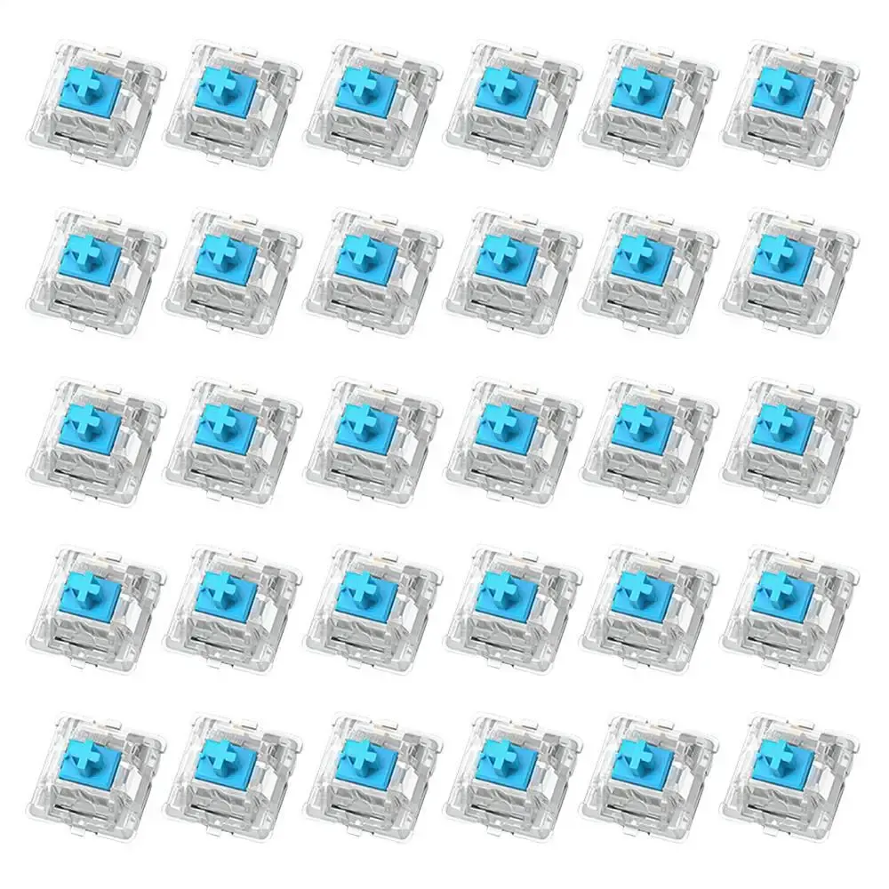 Lot de 30 interrupteurs de remplacement pour clavier mécanique, 2 broches métalliques 9