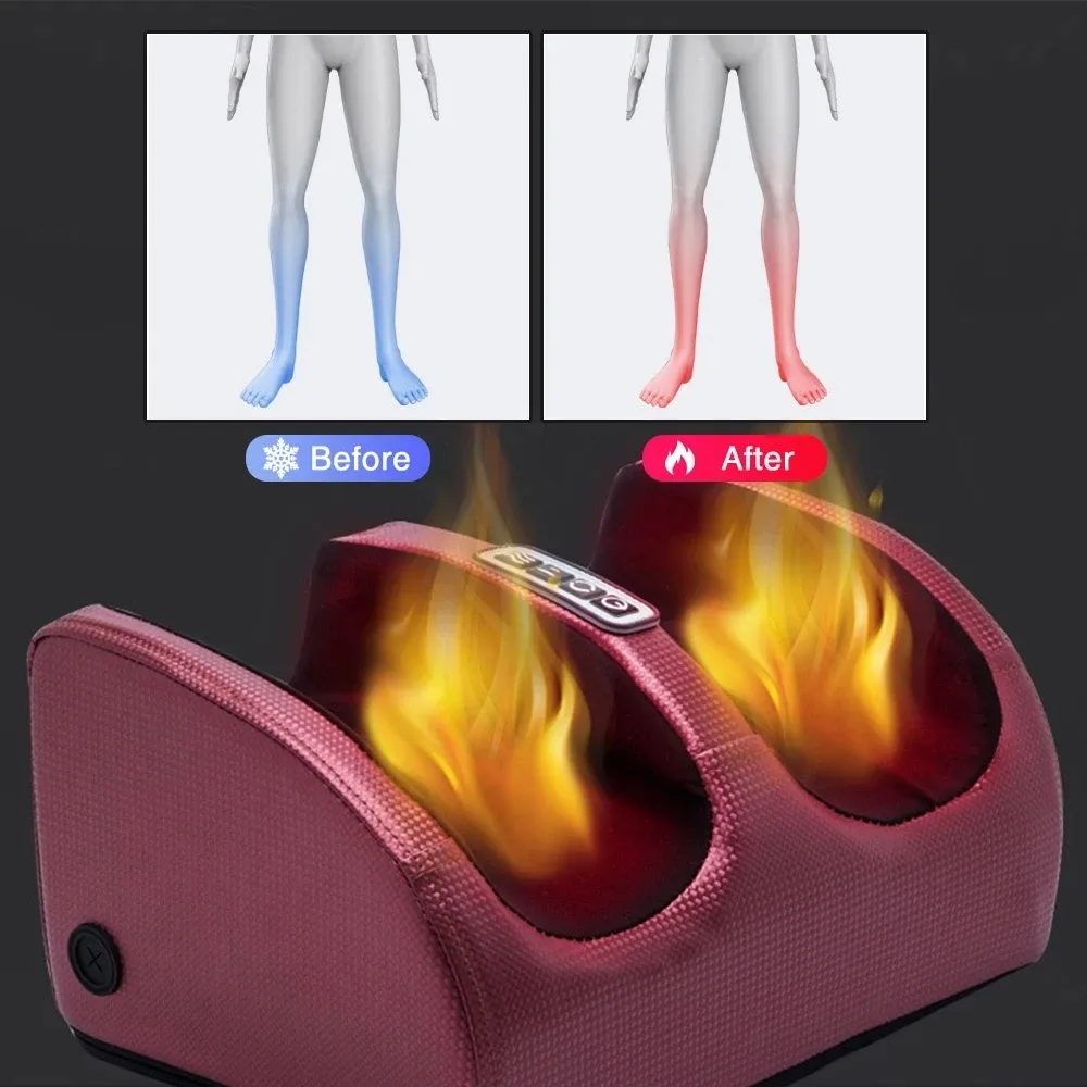 Masseur de pieds électrique Shiatsu avec pétrissage profond, rouleaux chauffants et fonction vibration 2