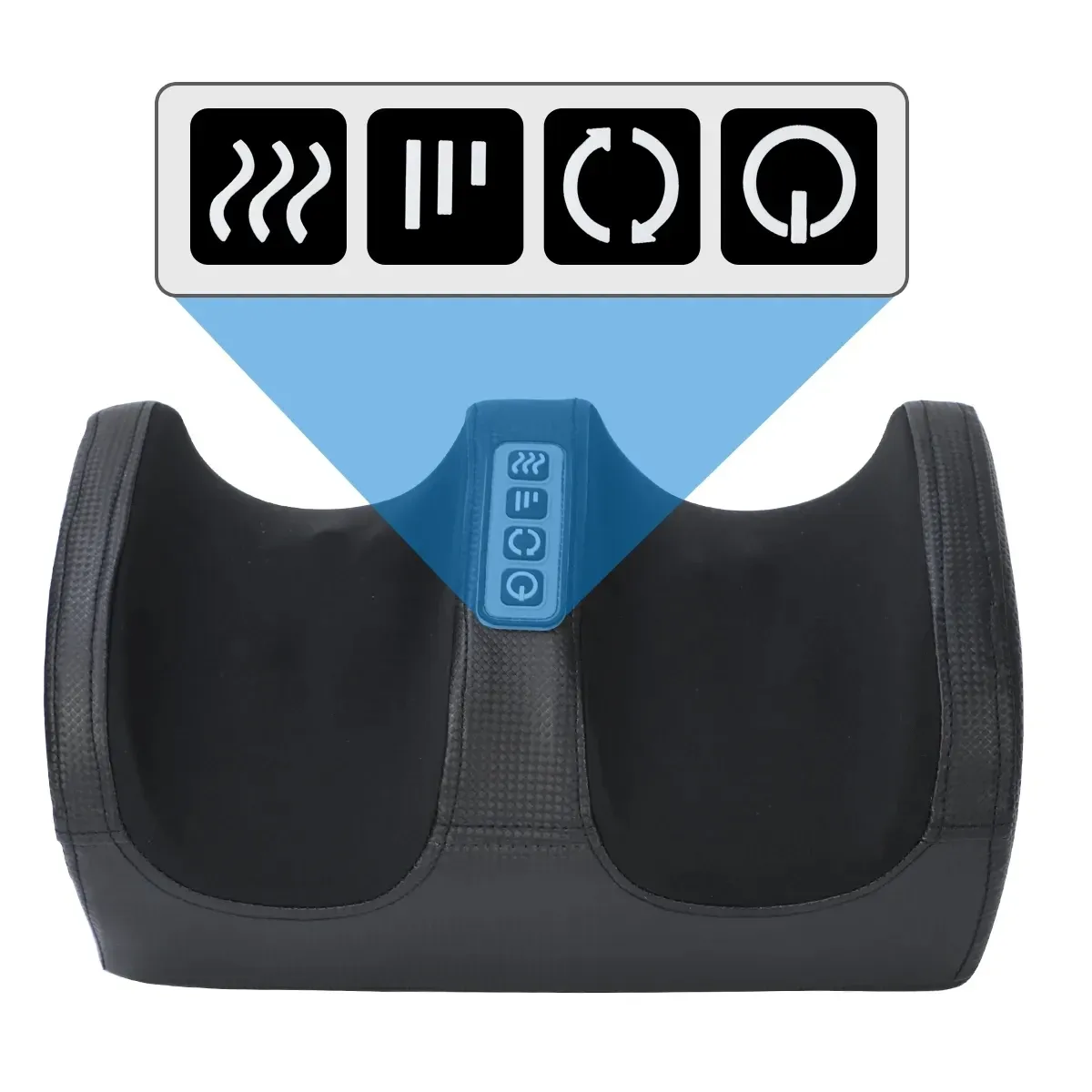 Masseur de pieds électrique Shiatsu avec pétrissage profond, rouleaux chauffants et fonction vibration 6