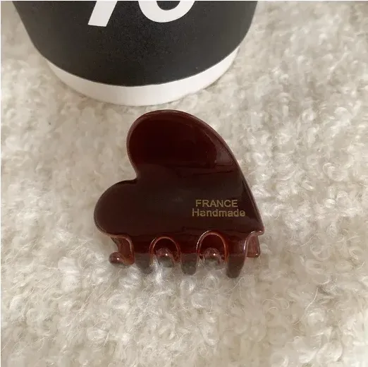 Mini pince à cheveux en acétate de 3,5 cm, pince crabe pour filles, jolies pinces à cheveux en forme de cœur, accessoires pour cheveux pour femmes 15