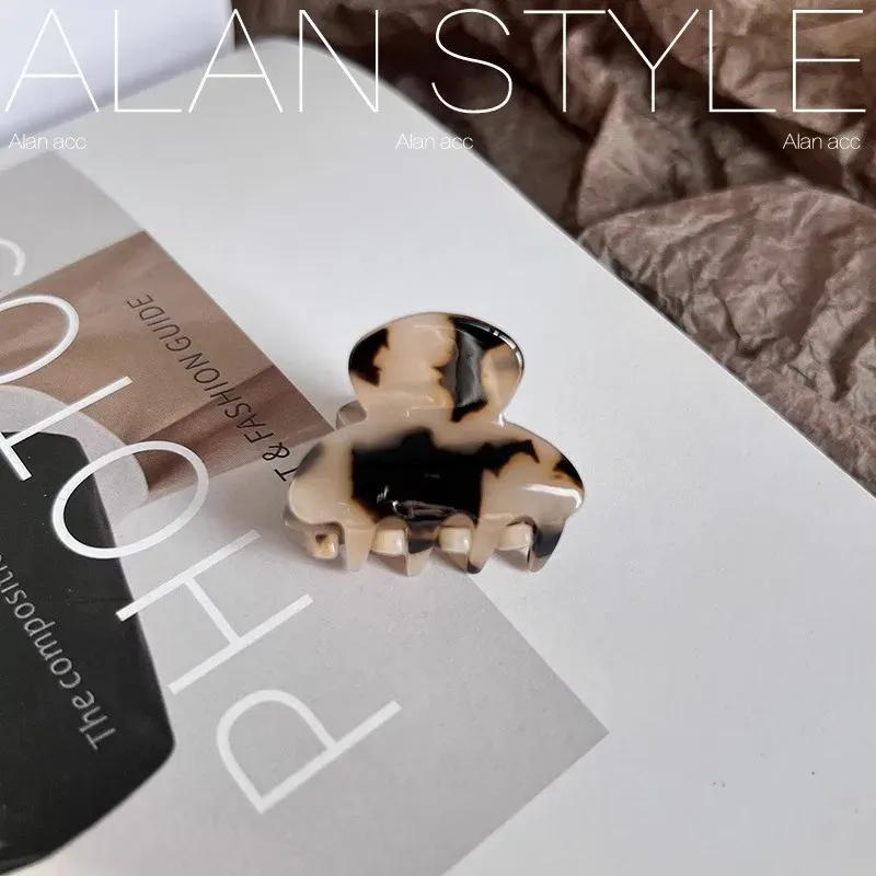 Mini pince à cheveux en acétate de 3,5 cm, pince crabe pour filles, jolies pinces à cheveux en forme de cœur, accessoires pour cheveux pour femmes 19