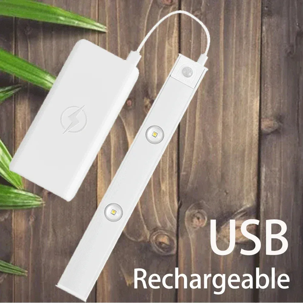 Veilleuse LED sans fil à détecteur de mouvement, ultra-fine, pour éclairage sous armoire, cuisine et chambre 5