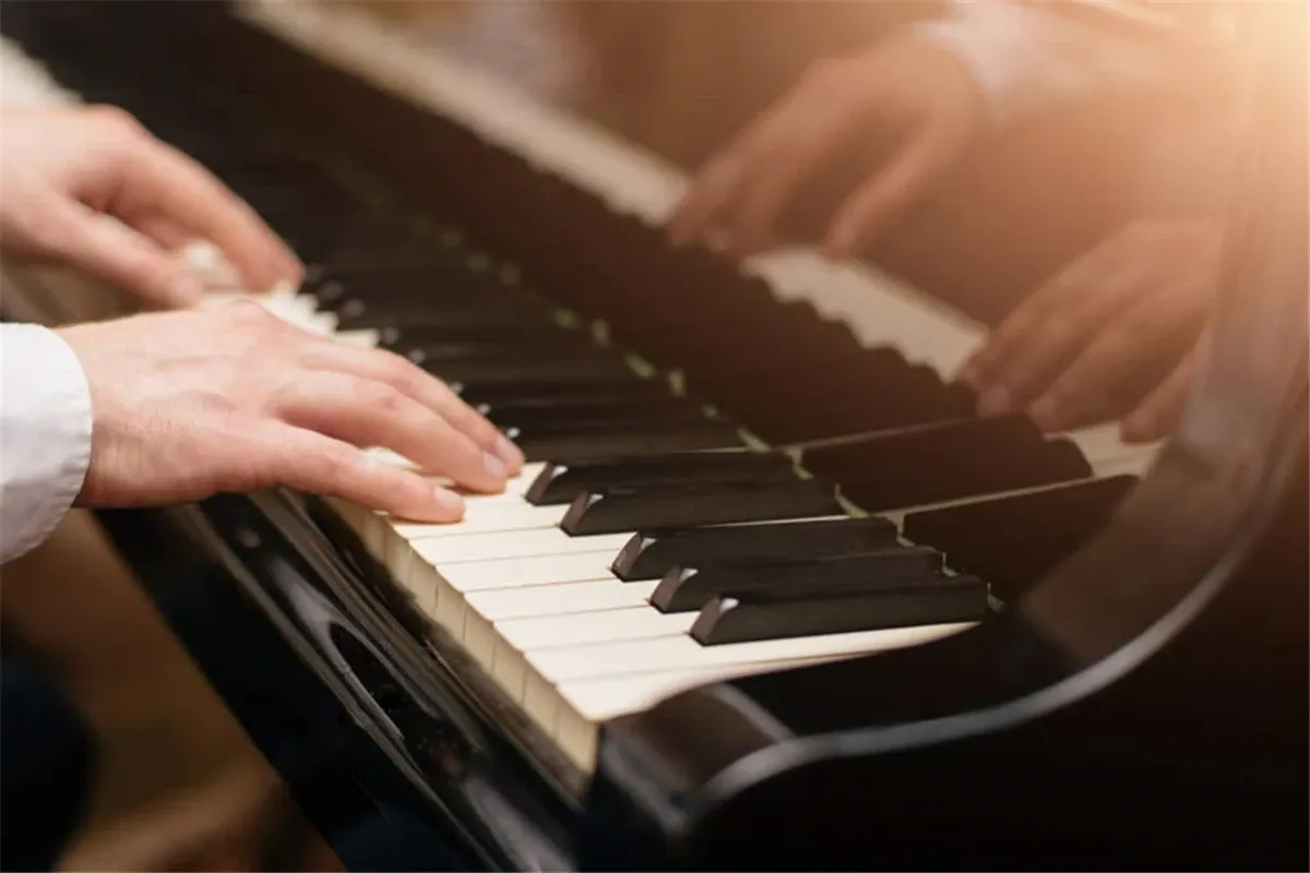 Autocollants pour clavier de piano, finition