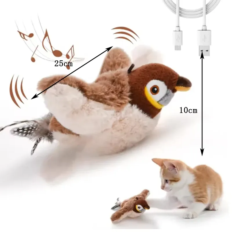 Jouet interactif oiseau, ambiance de jeu