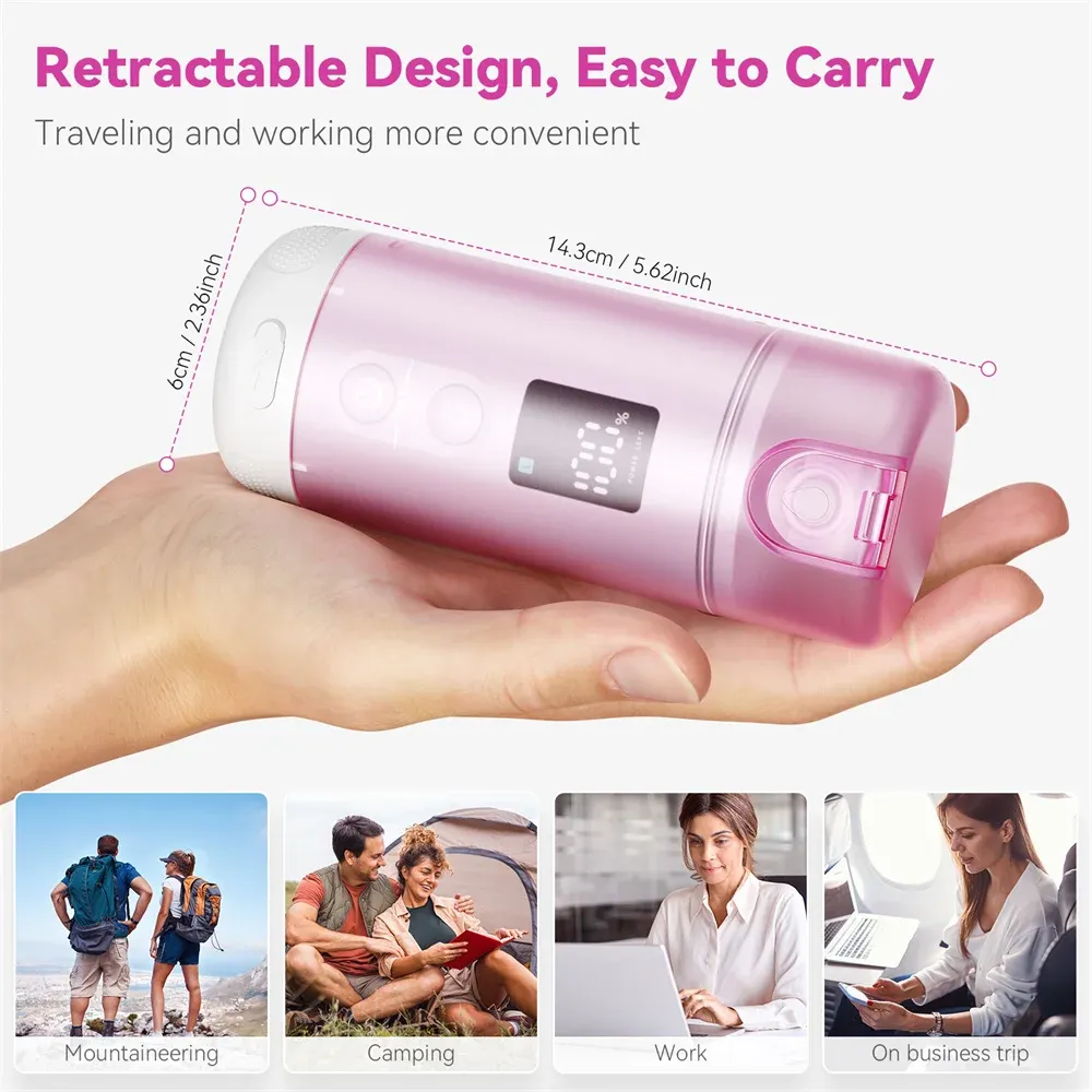 Bidet de voyage électrique portable, pulvérisateur personnel rechargeable pour femmes, douchette à main pour l'hygiène intime, nettoyage post-partum 5