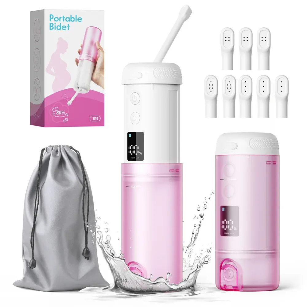 Bidet de voyage électrique portable, pulvérisateur personnel rechargeable pour femmes, douchette à main pour l'hygiène intime, nettoyage post-partum 7