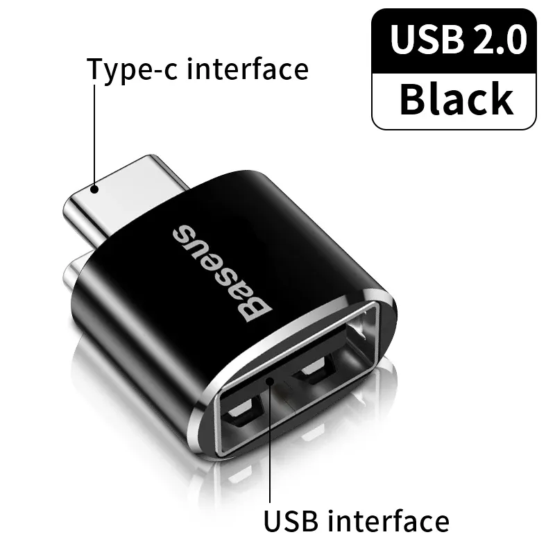 Adaptateur OTG USB 3.1 Type-C vers USB-A Baseus, mâle USB-C vers femelle USB-A, convertisseur compatible MacBook, Samsung et Xiaomi, transfert de données jusqu'à 10 Gbps 7