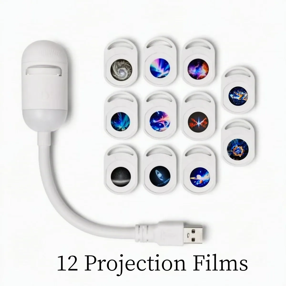 Projecteur de lumière nocturne Galaxy Star 2 en 1 à alimentation USB, éclairage LED pour chambre et voiture, protection des yeux 9