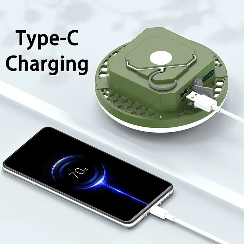 Lanterne de camping rechargeable MOSLIGHTING 9900 mAh avec aimant, lampe de poche portable et lampe de tente LED de travail à lumière puissante 4