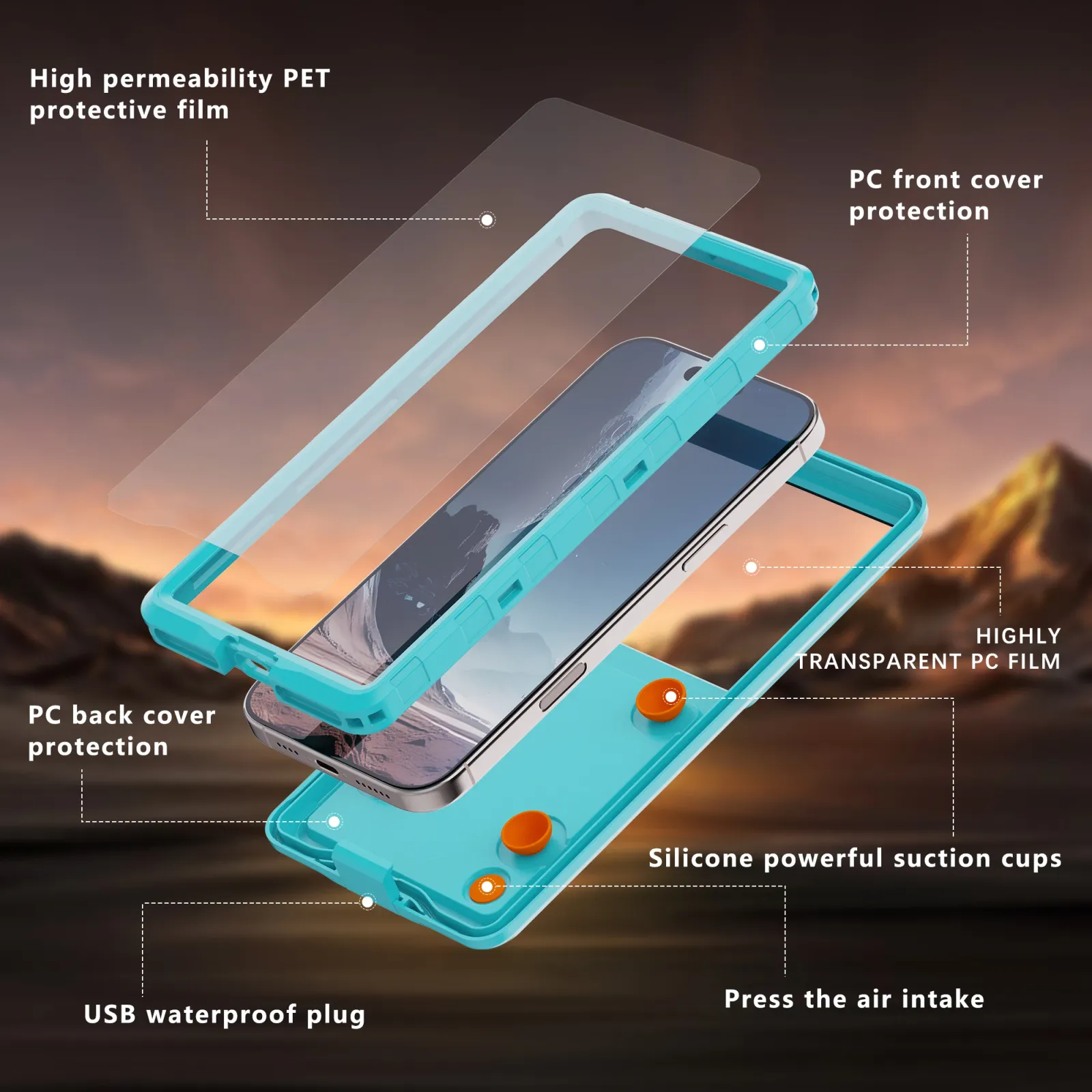 Smartphone utilisable à travers la fenêtre tactile transparente
