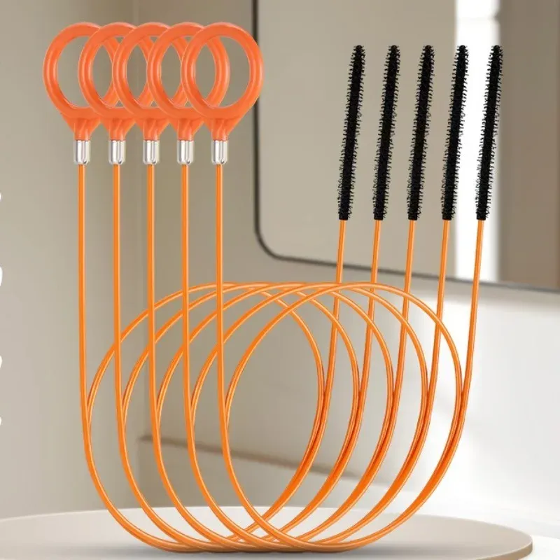 Outil de débouchage pour drain, lot de 1, 3 ou 5 pièces : élimine cheveux et débris pour éviers, salles de bain, cuisines, baignoires et douches 2