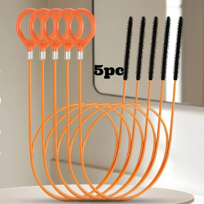 Outil de débouchage pour drain, lot de 1, 3 ou 5 pièces : élimine cheveux et débris pour éviers, salles de bain, cuisines, baignoires et douches 8