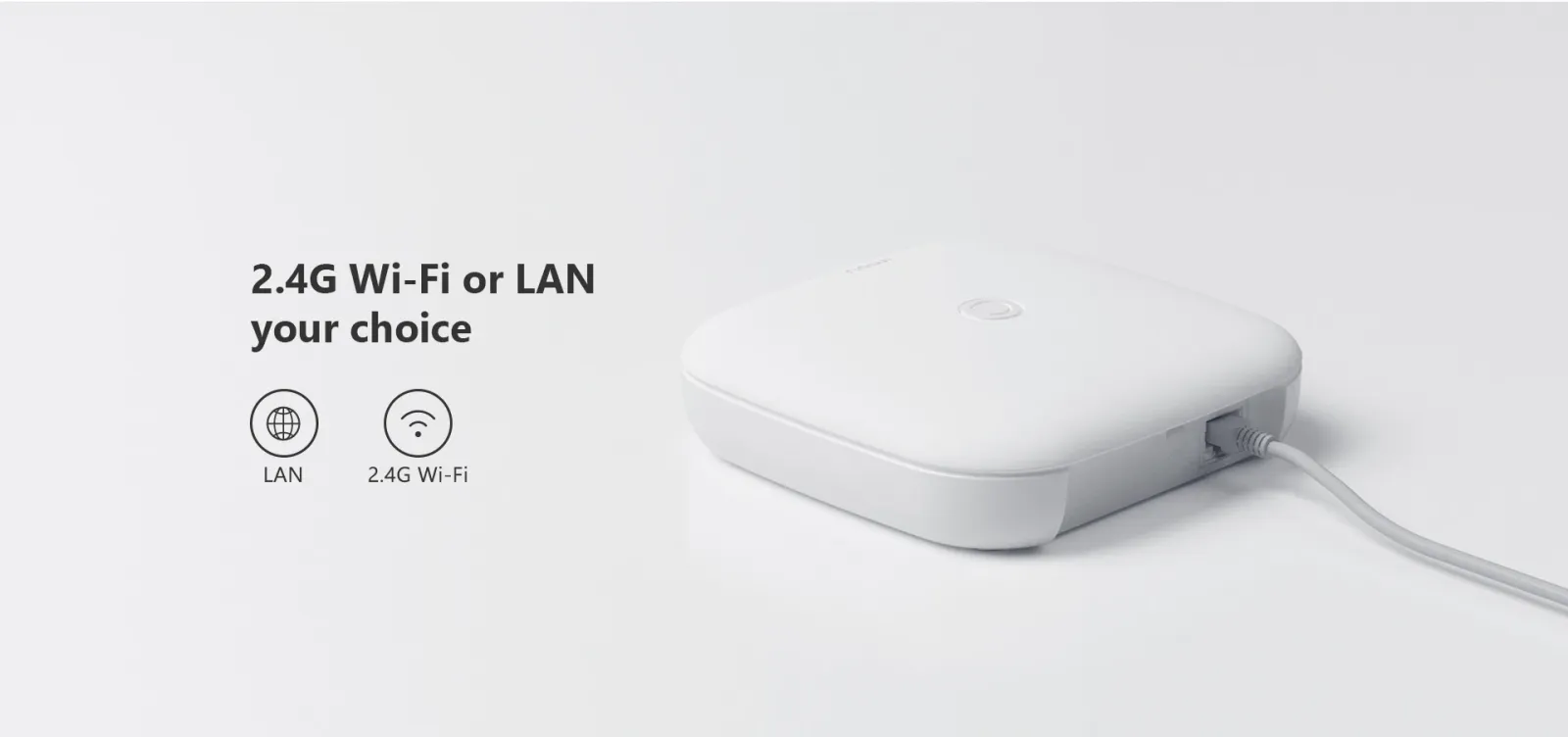 Connexion Wi-Fi 2.4G ou LAN