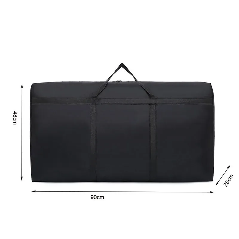 Sac de voyage pliable grande capacité, imperméable en polyester, pour vêtements et couettes 7