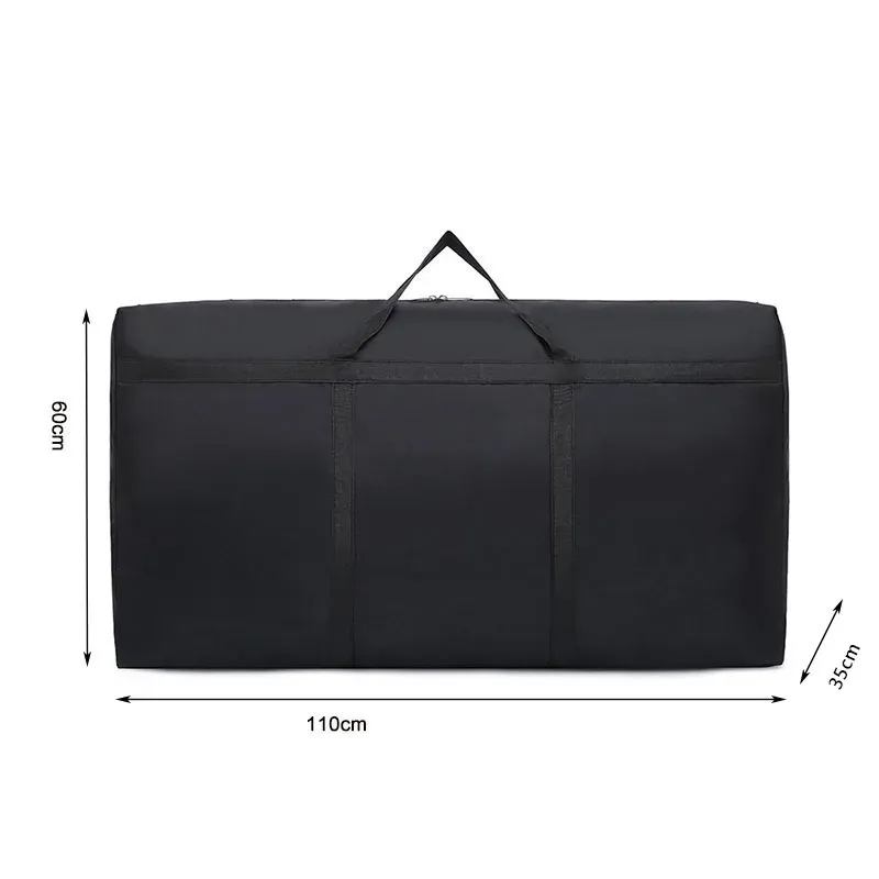 Sac de voyage pliable grande capacité, imperméable en polyester, pour vêtements et couettes 8