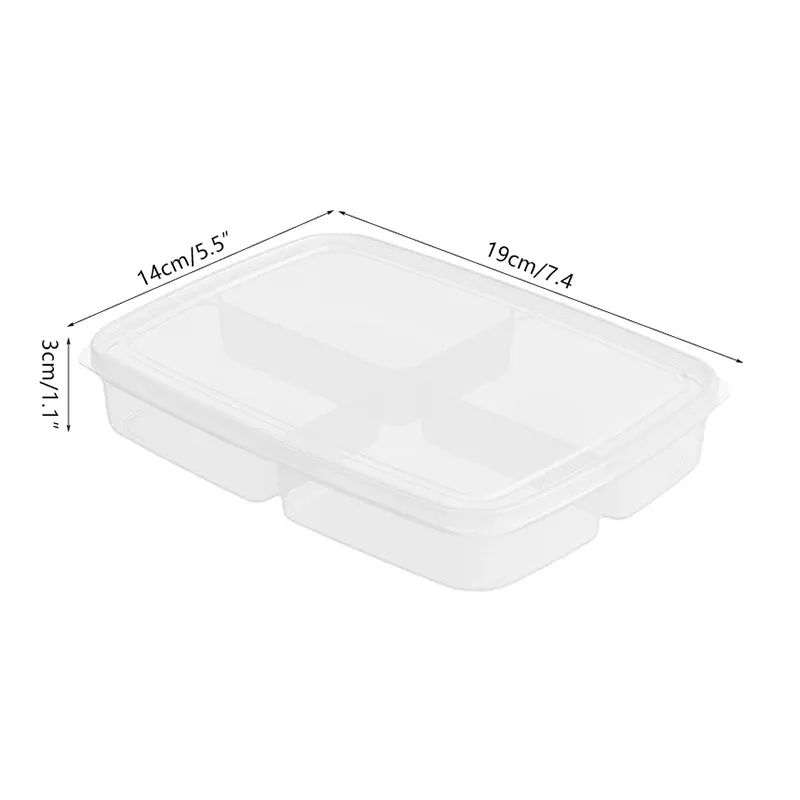 Bac de rangement pour réfrigérateur, lot de 4 à 6 pièces, organisateur pour aliments, légumes et fruits, panier égouttoir transparent pour viande, oignons et gingembre 8