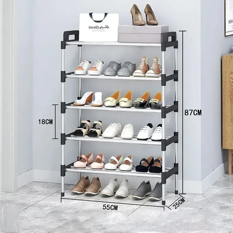 Porte-chaussures 7 niveaux anti-poussière, peu encombrant et à montage rapide 8