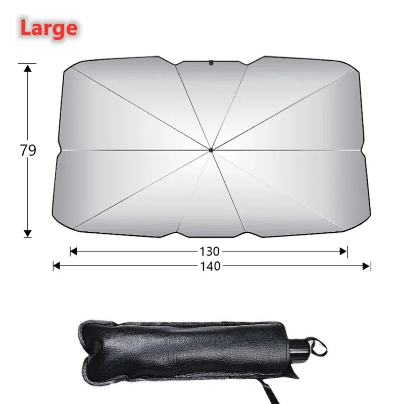Pare-soleil pour voiture, protection solaire intérieure pour pare-brise 9