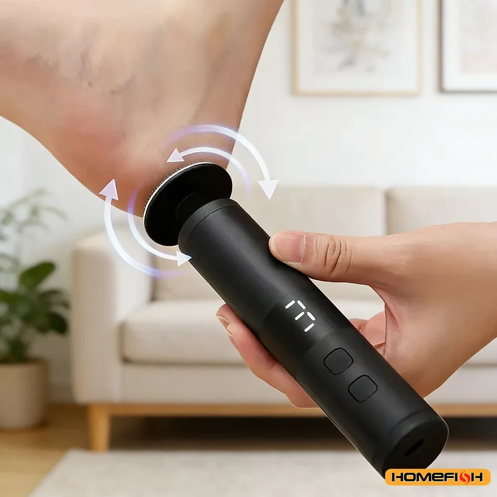 Râpe électrique pour callosités à 3 vitesses avec écran LCD et charge rapide, pour les soins des pieds et des mains à domicile 4