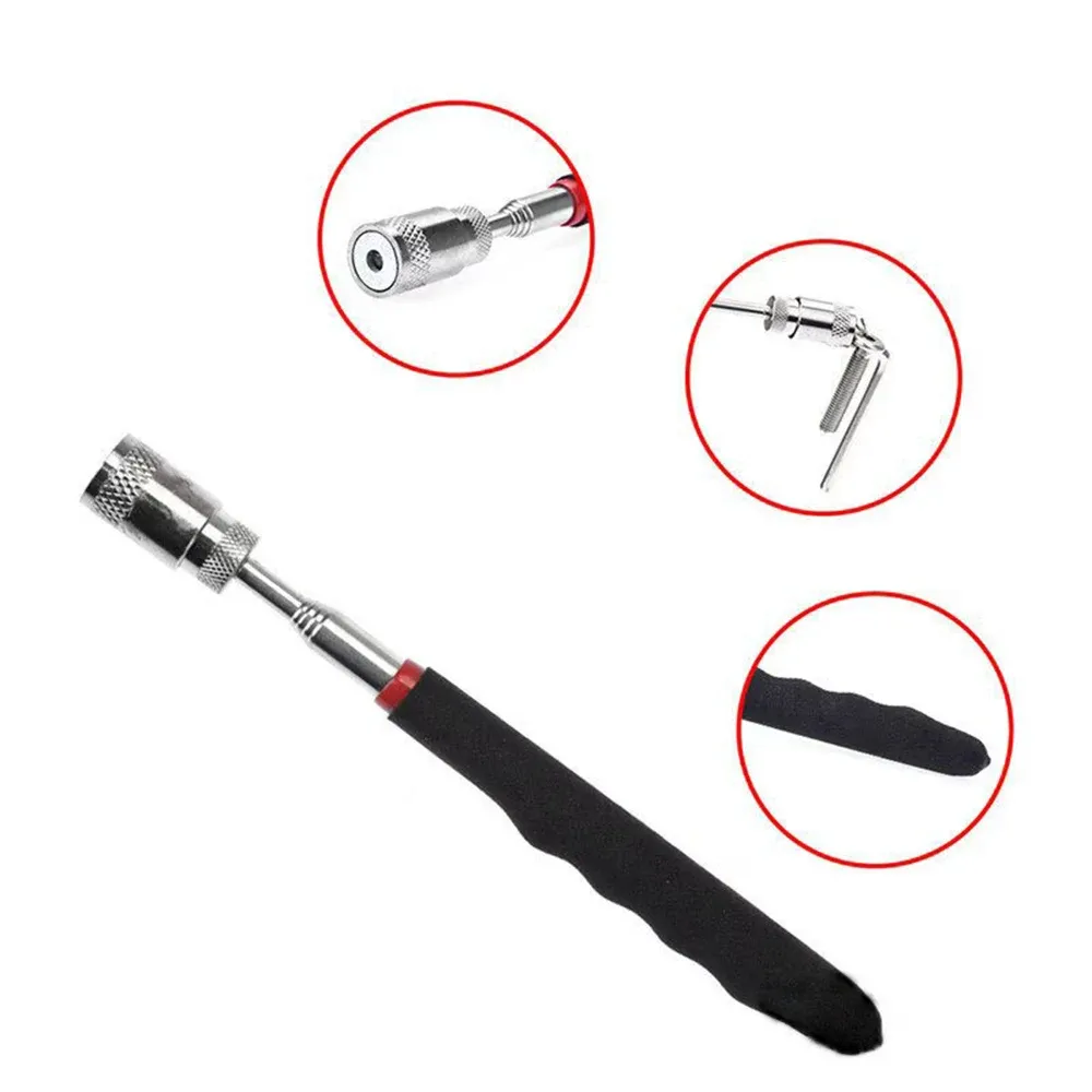 Mini stylo magnétique télescopique avec lumière intégrée