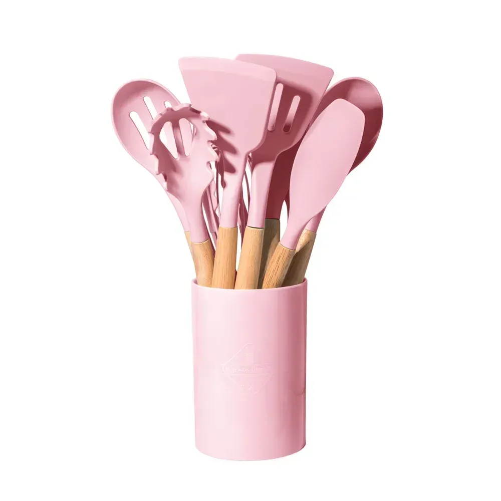 Ustensiles de cuisine en silicone multicolores