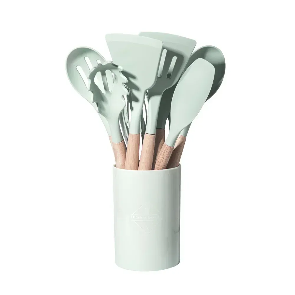 Accessoires de cuisine en silicone et bois
