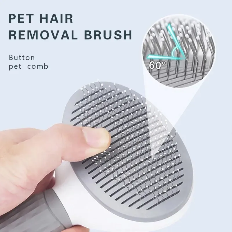 Brosse autonettoyante pour chiens et chats 3