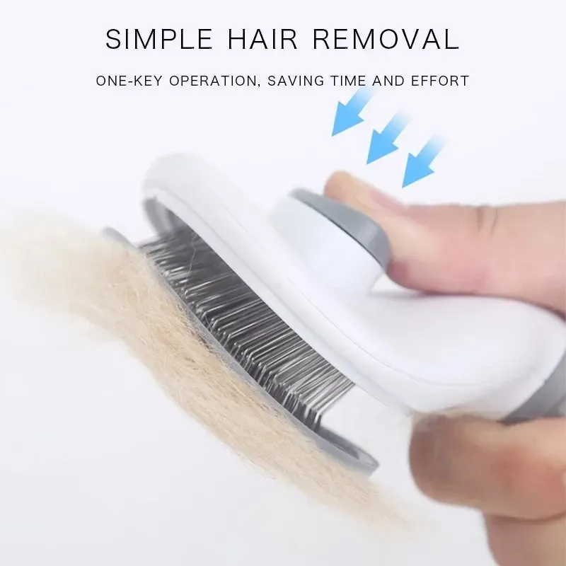 Brosse autonettoyante pour chiens et chats 2