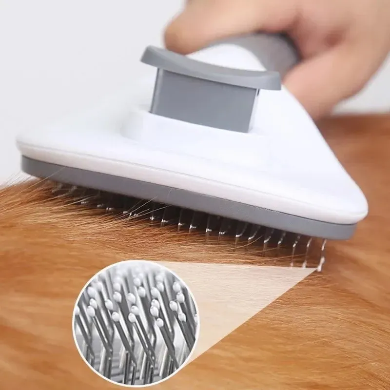Brosse autonettoyante pour chiens et chats 5