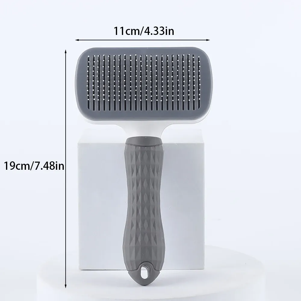 Brosse autonettoyante pour chiens et chats 15