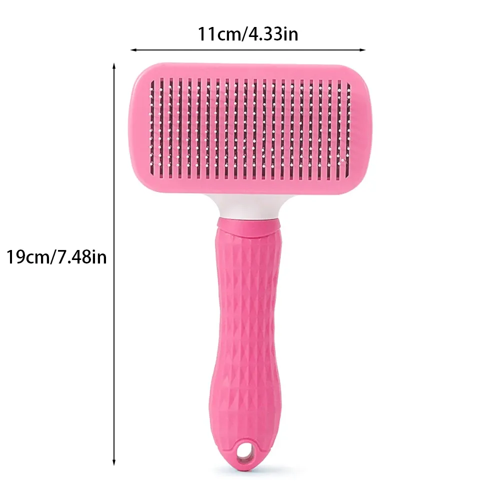 Brosse autonettoyante pour chiens et chats 14