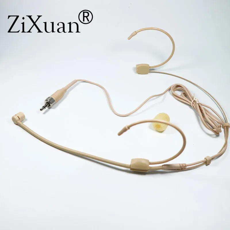 Capsule de microphone unidirectionnel pour serre-tête compatible Shure, Sennheiser, AKG, MiPro et Audio-Technica, connecteur TA4F 3 et 4 broches, verrouillage 3,5 mm 8
