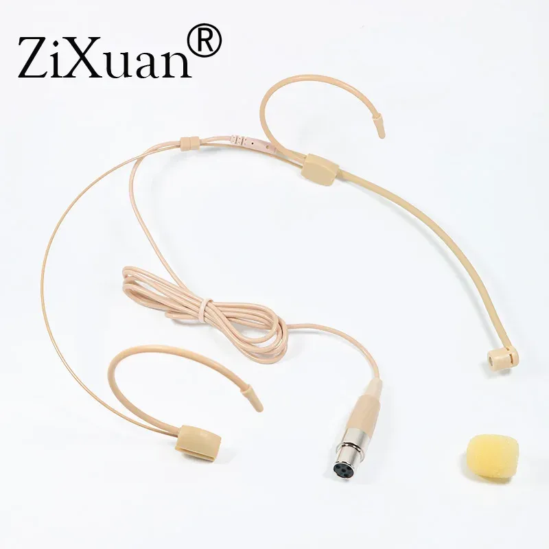 Capsule de microphone unidirectionnel pour serre-tête compatible Shure, Sennheiser, AKG, MiPro et Audio-Technica, connecteur TA4F 3 et 4 broches, verrouillage 3,5 mm 12