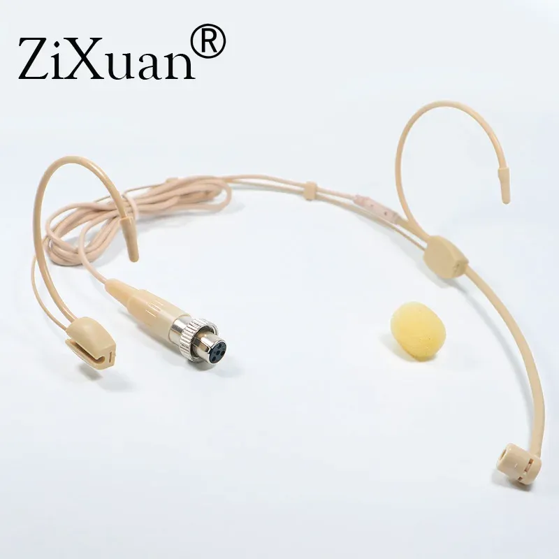 Capsule de microphone unidirectionnel pour serre-tête compatible Shure, Sennheiser, AKG, MiPro et Audio-Technica, connecteur TA4F 3 et 4 broches, verrouillage 3,5 mm 9