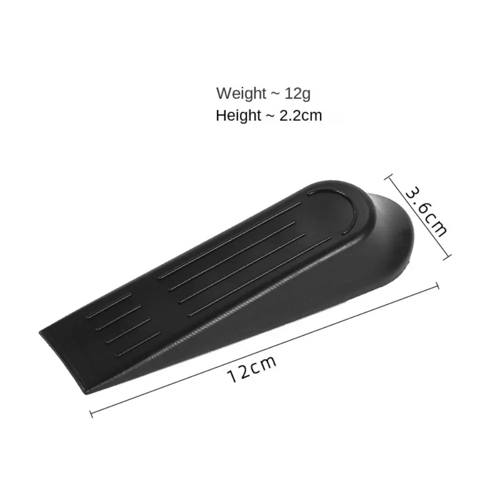 Butée de porte en plastique noire, vue d'ensemble