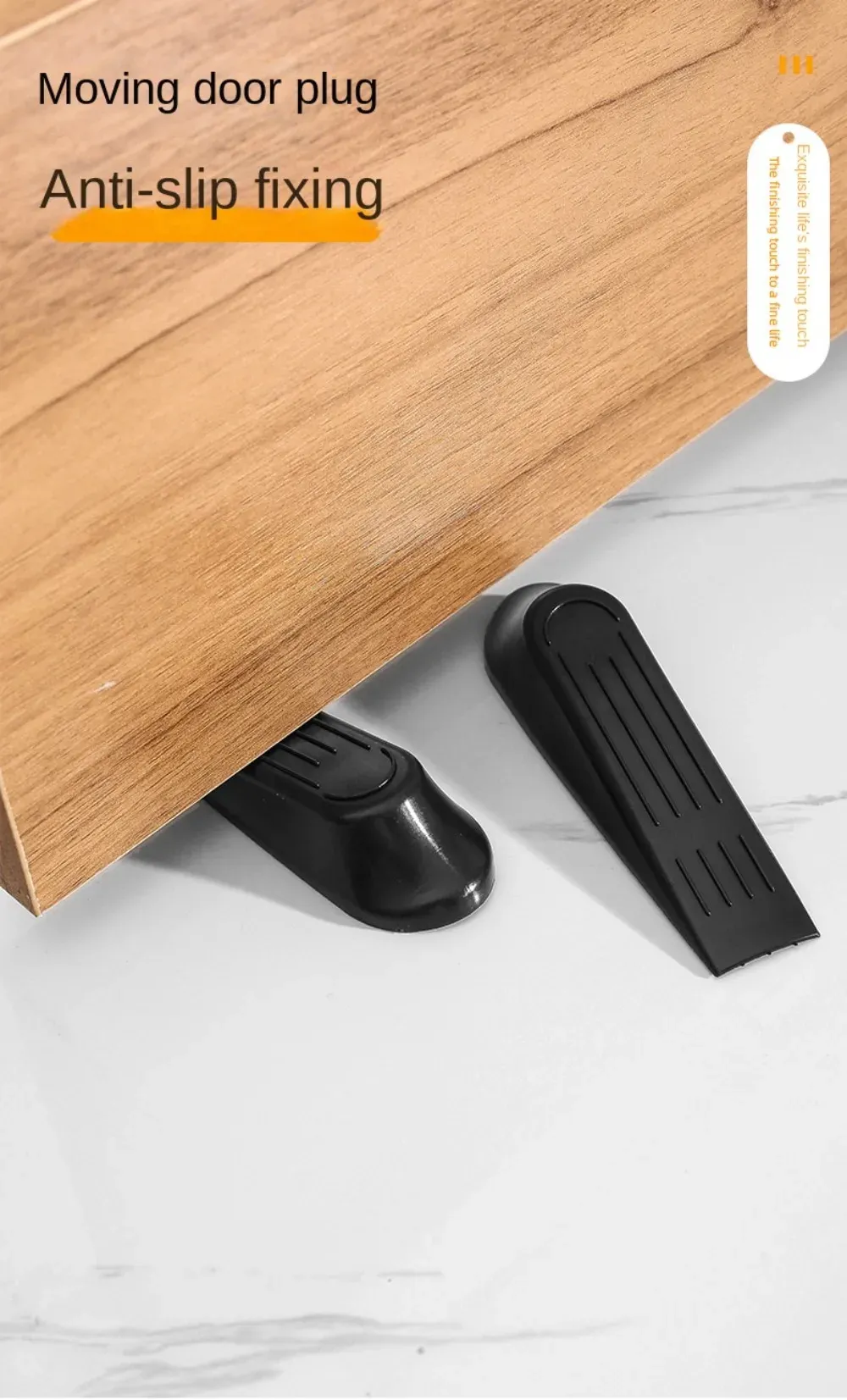 Butée de porte posée sous une porte
