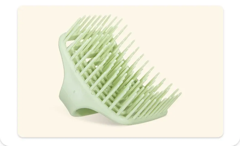 Brosse de massage en silicone, finition soignée