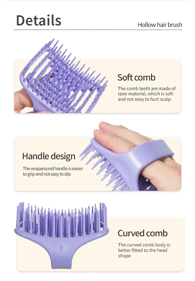 Brosse de massage en silicone en situation d'usage