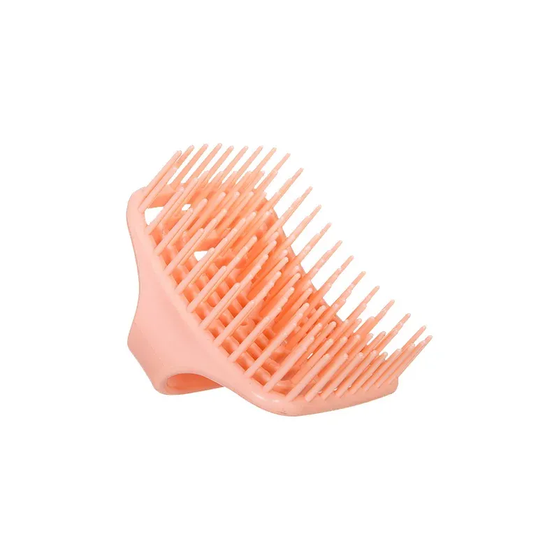 Brosse de massage en silicone pour cuir chevelu, peigne de lavage doux pour shampoing et bain 10