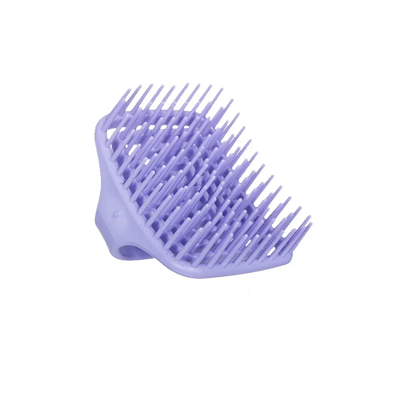 Brosse de massage en silicone pour cuir chevelu, peigne de lavage doux pour shampoing et bain 8
