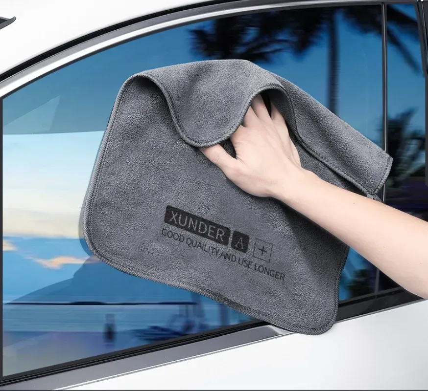 Serviette de lavage de voiture en microfibre haut de gamme