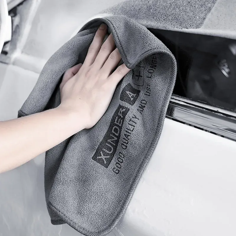 Chiffon de séchage microfibre pour voiture, détail de la texture