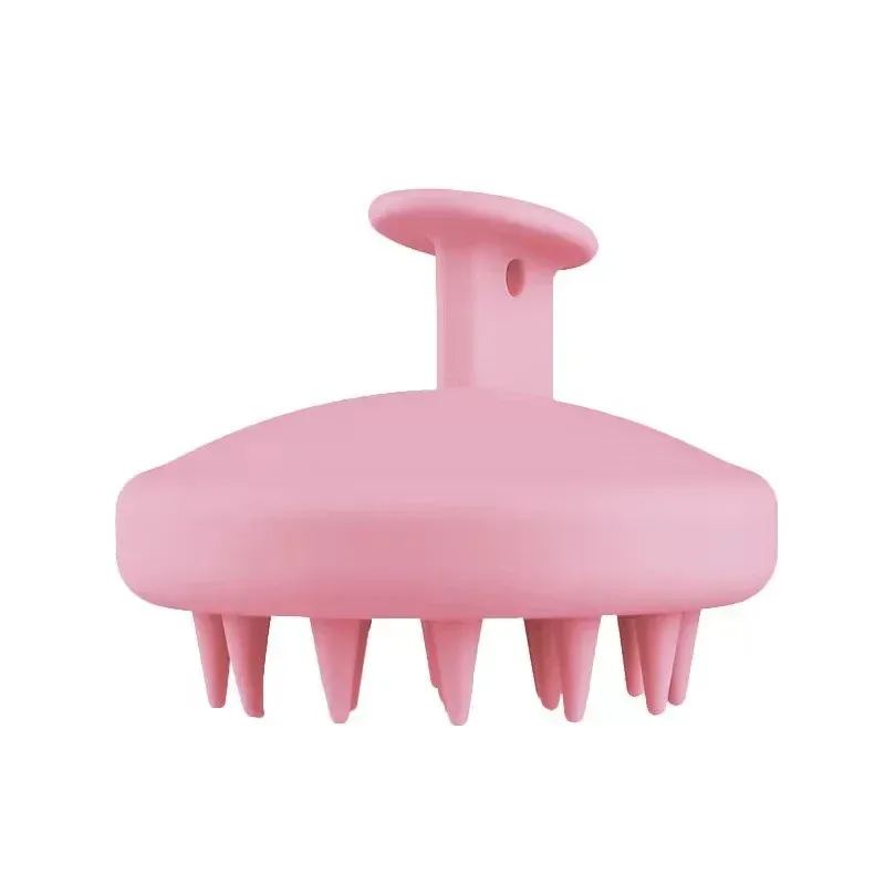 Brosse à shampoing massante pour cuir chevelu en silicone, poils souples, pour femmes et enfants 10