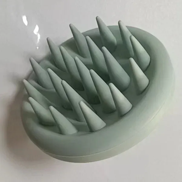 Brosse à shampoing massante pour cuir chevelu en silicone, poils souples, pour femmes et enfants 9