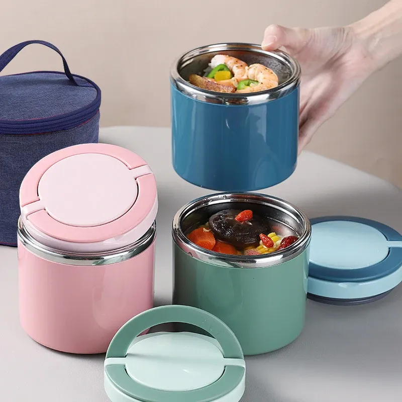 Boîte bento en acier inoxydable, vue détaillée