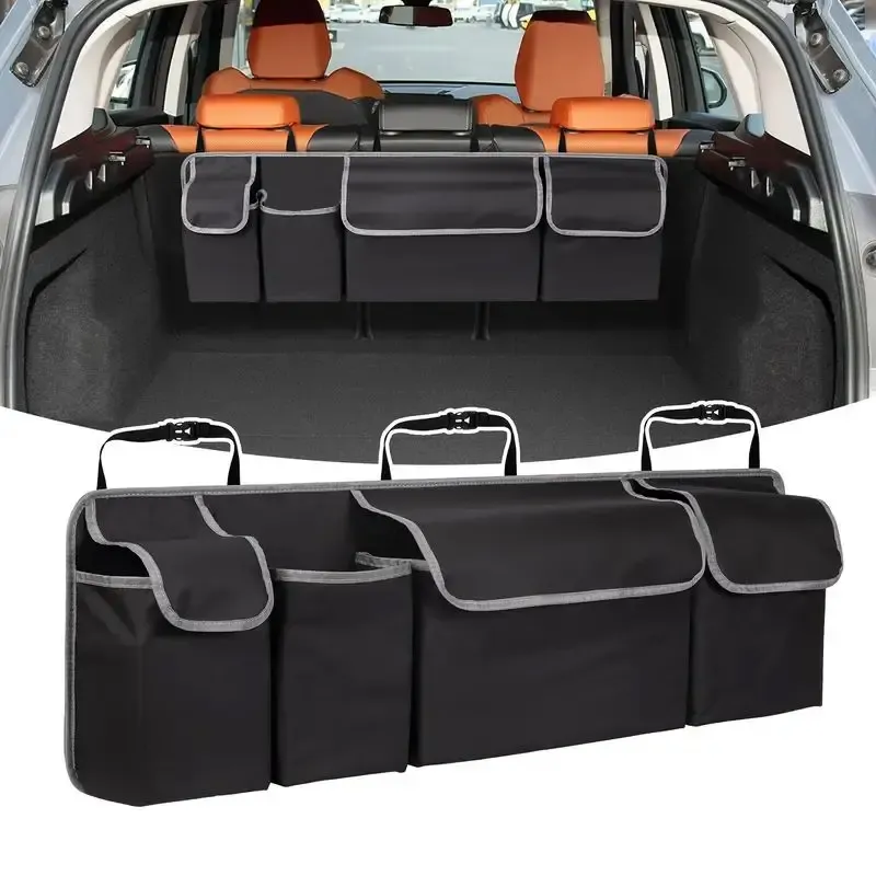 Organisateur de coffre de voiture avec 4 poches