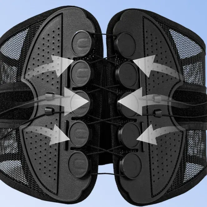 Correcteur de posture en maille respirante, support lombaire pour disque intervertébral, sangle de compression et protection du dos 3